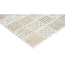 Mozaic piscină sticlă Patch 50 bej 31,5x31,5 cm