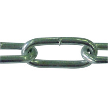 Lanț sudat cu zale lungi Pösamo Ø5 mm, oțel galvanizat zincat-thumb-0 Lanț sudat cu zale lungi Pösamo Ø5 mm, oțel galvanizat zincat-thumb-0