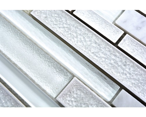 Placă de mozaic din sticlă și marmură