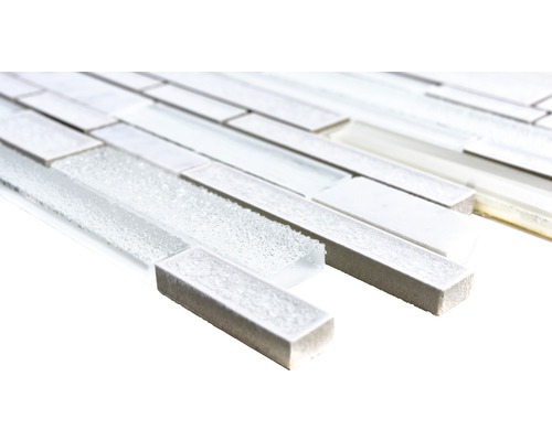 Placă de mozaic din sticlă și piatră naturală