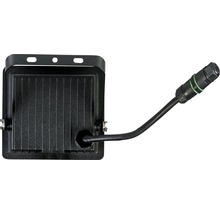 Vedere din spate a unui proiector LED cu cablu și ștecher