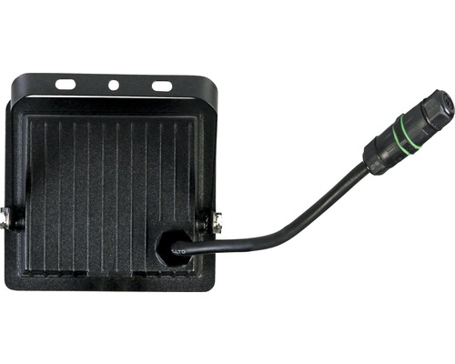 Vedere din spate a unui proiector LED cu cablu și ștecher