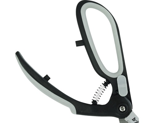 Foarfecă de grădină cu arc de deschidere și blocare