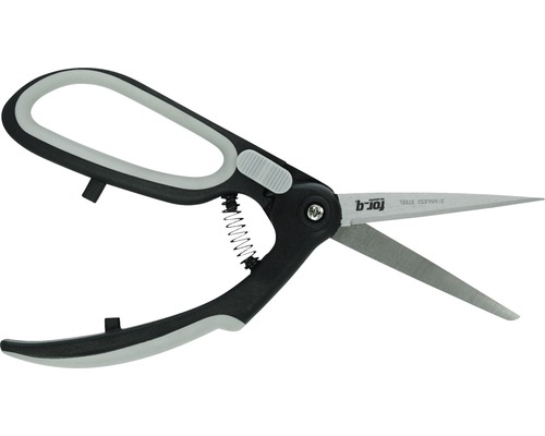 Foarfecă de grădină cu lame din oțel inoxidabil și mecanism cu arc