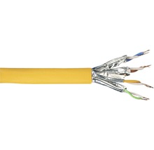 Cablu rețea date STP Cat 6 4x2x23AWG 500MHz portocaliu, inel 50m, perechi ecranate-thumb-0