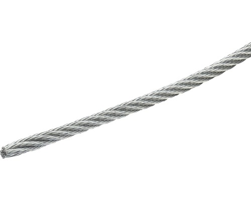 Cablu șufă oțel zincat Pösamo Ø2 mm, inel 10m