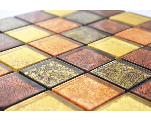 Plăci pătrate de mozaic din sticlă