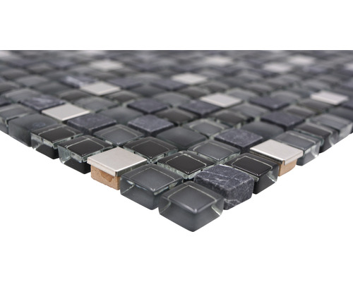 Placă de mozaic din sticlă și piatră