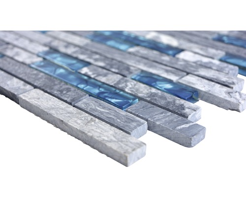 Placă de mozaic din piatră naturală și sticlă