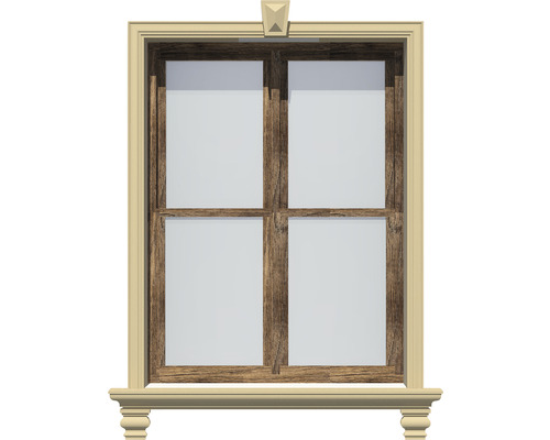 Fereastră cu ramă din lemn și patru geamuri