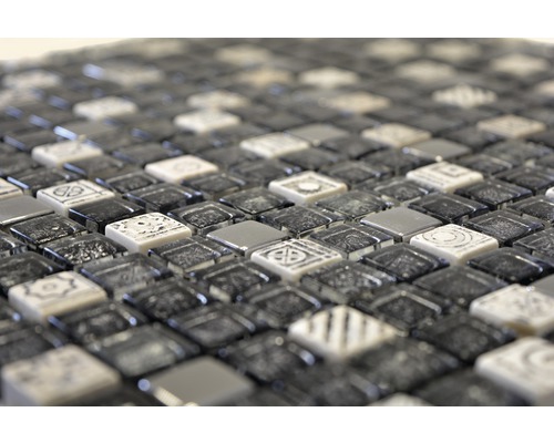 Plăci de mozaic cu elemente pătrate