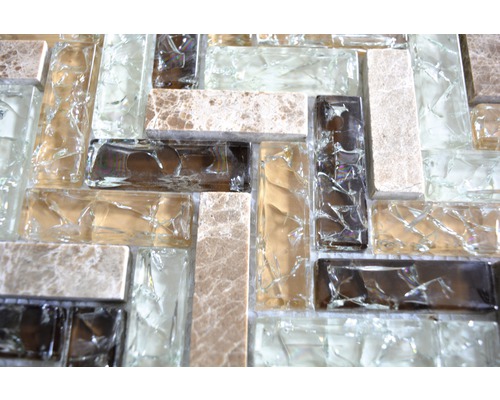 Plăci de mozaic din sticlă și piatră