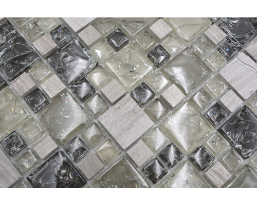 Placă de mozaic din sticlă și piatră