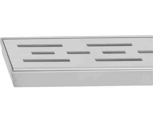 Canal de duș din oțel inoxidabil cu model cu fante