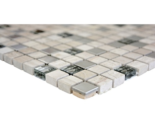 Placă de mozaic din piatră naturală și sticlă