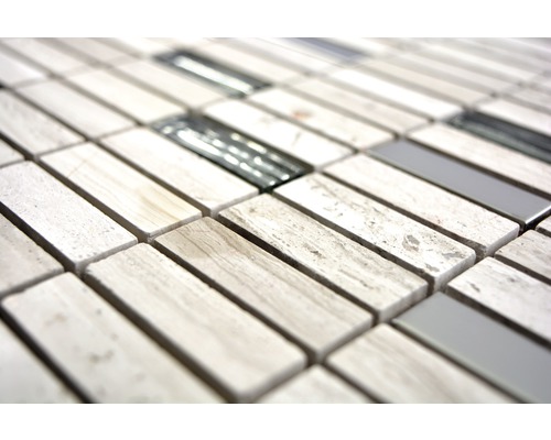 Plăci mozaic cu elemente din piatră și metal