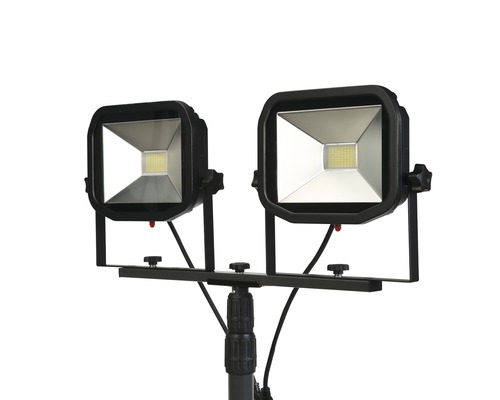Proiector dublu LED de șantier pe trepied