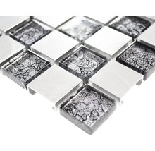 Placă de mozaic pătrată din sticlă și aluminiu