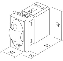 Desen al unei inserții de comutator cu dimensiuni
