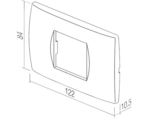Dimensiunile unui capac de întrerupător