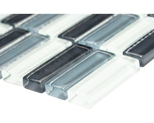 Plăci de mozaic din sticlă cu model în dungi