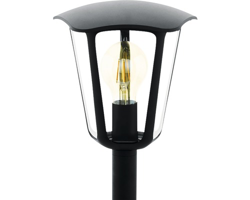 Lumină de exterior cu abajur transparent și bec