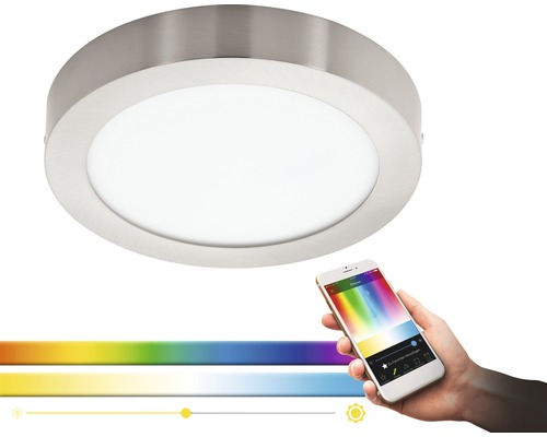 Lumină de tavan rotundă cu control prin smartphone