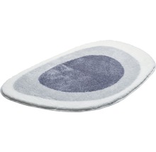 Covor oval pentru baie cu model în dungi