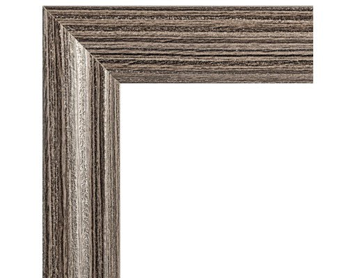 Colț de ramă cu structură de lemn gri-maro