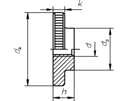 Desen tehnic al unei componente cu dimensiuni