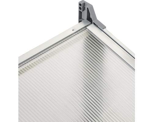 Vizualizare detaliată a unei plăci celulare transparente cu cadru