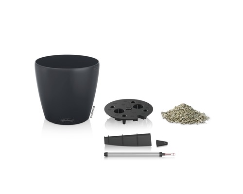 Ghiveci de flori cu sistem de irigare și accesorii