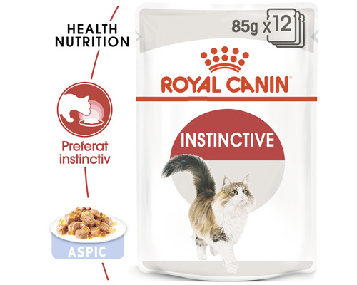 Hrană pentru pisici Royal Canin Instinctive în ambalaj multiplu cu douăsprezece porții