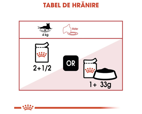 Tabel de hrănire pentru hrana pisicilor