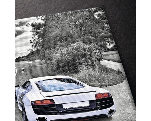 Tablou canvas cu o mașină într-un peisaj