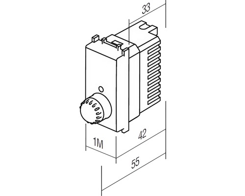 Inserție schemă electrică cu dimensiuni