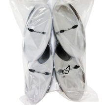 Patru glisoare metalice pentru mobilă cu prindere în ambalaj de plastic