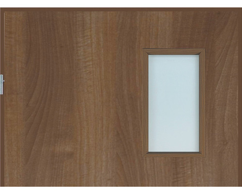 Ușă din lemn cu panou dreptunghiular din sticlă