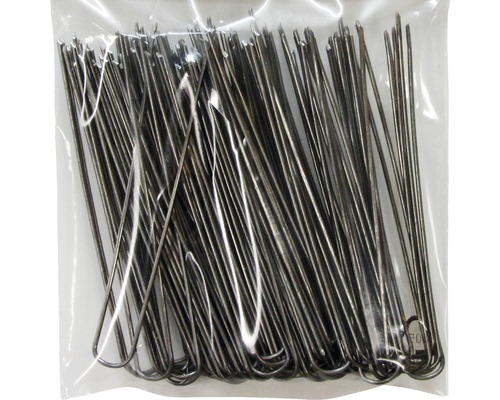 Pachet de cleme metalice pentru fixarea materialului textil de grădină