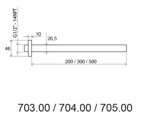 Desen tehnic al unui accesoriu de baie cu dimensiuni