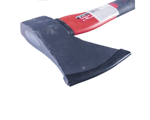 Topor de despicat cu cap de oțel și mâner din plastic