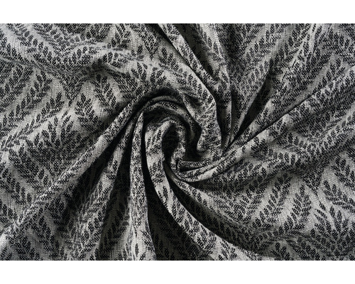 Material decorativ gri-negru cu model de frunze