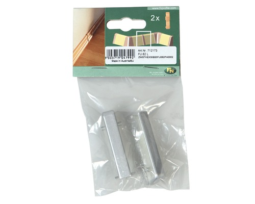 Conectori metalici pentru plintă, două bucăți în ambalaj din plastic