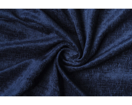 Prim-plan cu o țesătură decorativă albastru închis cu textură