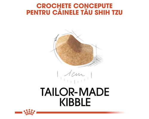 Crochetă adaptată pentru câini Shih Tzu