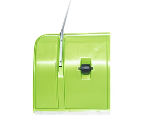 Lopată de zăpadă cu role și mâner metalic