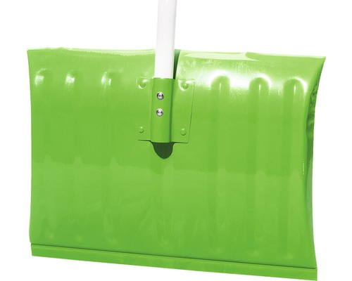 Lopată de zăpadă verde cu mâner alb