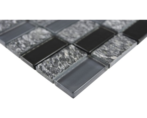 Placă de mozaic din sticlă și piatră