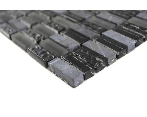 Placă de mozaic din sticlă și piatră