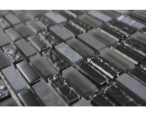 Plăci de mozaic din sticlă și piatră, dreptunghiulare